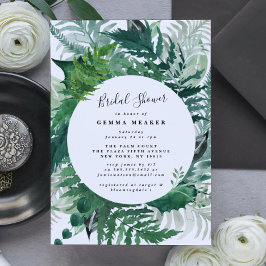 Green Leafy Modern Waterverf Vrijgezellenfeest