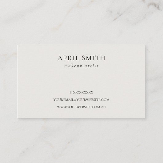 Green Leafy Tropical Foliage Fern Appointment Visitekaartje (Achterkant)