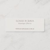 Green Leafy Tropical Foliage Hartelijk dank voor u Mini Visitekaartje (Achterkant)