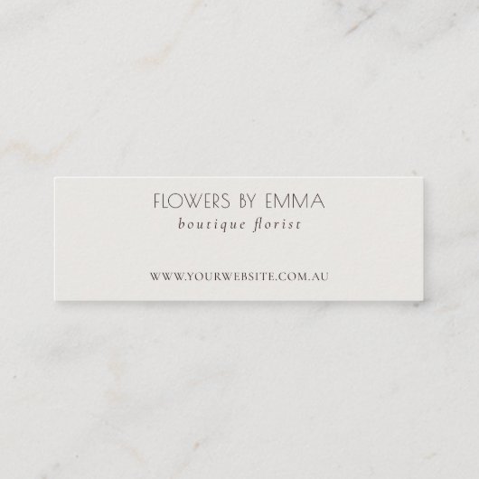 Green Leafy Tropical Foliage Hartelijk dank voor u Mini Visitekaartje (Achterkant)