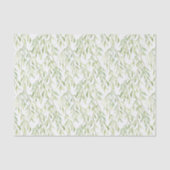 Green Leaves Birthday Tissuepapier (Voorkant)