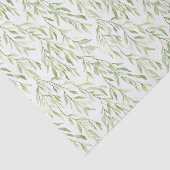 Green Leaves Birthday Tissuepapier (Detail)