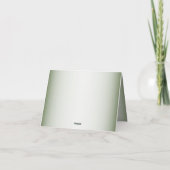 Green Leaves Black Olive Elegant Wedding Bedankkaart (Achterkant)