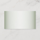 Green Leaves Black Olive Elegant Wedding Detail Informatiekaartje (Achterkant)