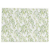 Green Leaves Bridal Shower Groot Cadeauzakje (Achterkant)