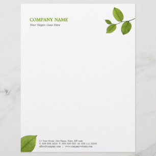 Green Leaves briefhead Briefhoofd