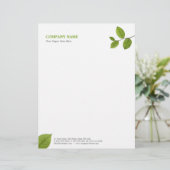 Green Leaves briefhead Briefhoofd (Staand voorkant)