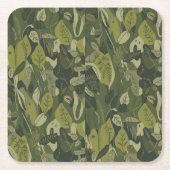 Green Leaves Camo Onderzetter Set (Voorkant)