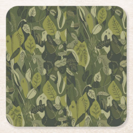 Green Leaves Camo Onderzetter Set