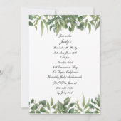 Green Leaves Greenery Foliage Bachelorette Kaart (Voorkant)