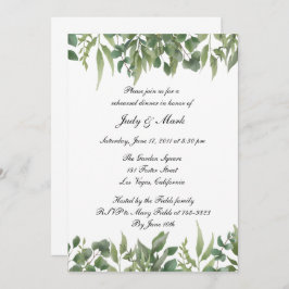 Green Leaves Greenery Foliage Rehearsal Dinner Kaart