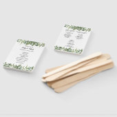 Green Leaves Greenery Foliage Wedding Programme Handwaaier (Niet-gemonteerd)