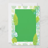 Green Leaves Invitation Kaart (Achterkant)