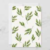 Green Leaves  Kaart (Achterkant)