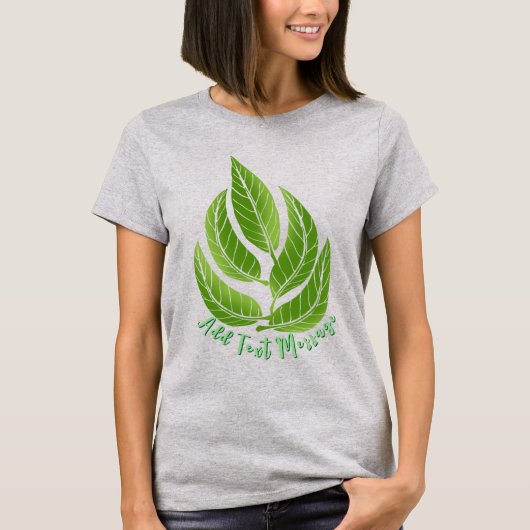 Green Leaves Leaf T-shirt (Voorkant)