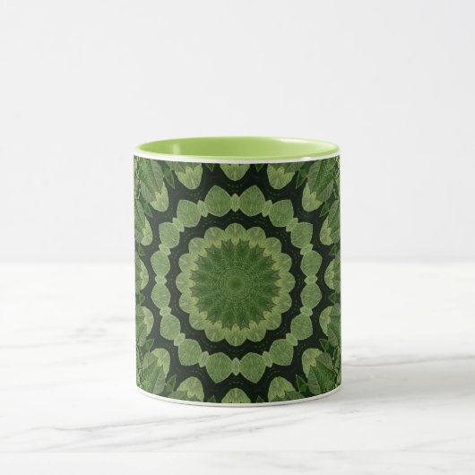 Green Leaves Mandala Mok (Midden)