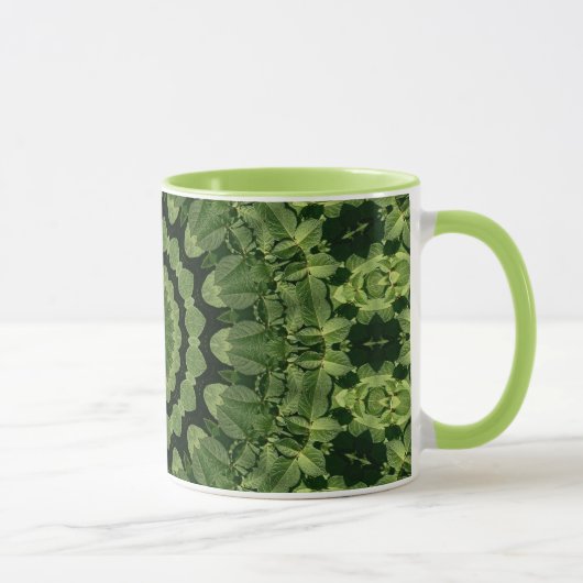 Green Leaves Mandala Mok (Rechts)