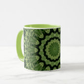 Green Leaves Mandala Mok (Voorkant links)