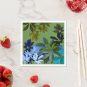 Green Leaves Standard Cocktail Napkin Servet (Insitu)