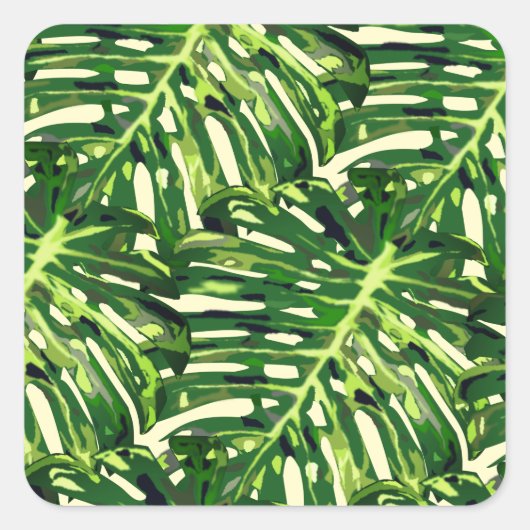 Green Leaves Sticker (Voorkant)