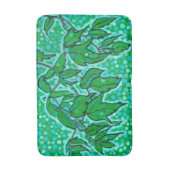 Green Leaves Summer Natuur Floral Art Sketch Badmat (Voorkant Verticaal)