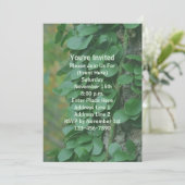 Green Leaves Vine op Tree Natuur Party Kaart (Staand voorkant)