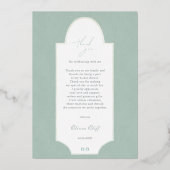 Green Leaves Vrijgezellenfeest Dank je wel kaart (Achterkant)