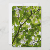 Green Leaves Wedding Dank je wel kaart (Achterkant)