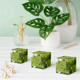 Green Leaves Wedding Favoriete Box Bedankdoosjes