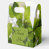 Green Leaves Wedding Gable Favoriete Box Bedankdoosjes (Geopend)