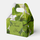 Green Leaves Wedding Gable Favoriete Box Bedankdoosjes (Voorkant Zijde)