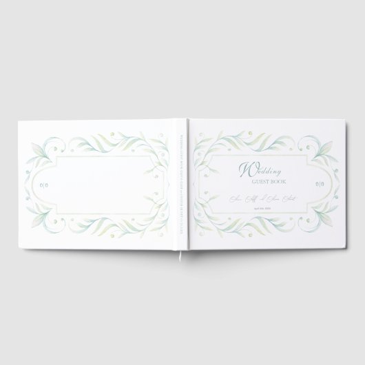 Green Leaves Wedding Gastenboek (Volledig)