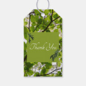 Green Leaves Wedding Gift Label Cadeaulabel (Voorkant)