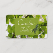 Green Leaves Wedding Standaard Place Card Plaatskaartje (Voorkant)