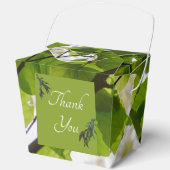 Green Leaves Wedding Takeout Favoriete Box Bedankdoosjes (Voorkant)