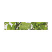 Green Leaves Wedding Vertical Belly Band Uitnodigingen Wikkel (Vlak)