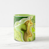 Green Leek Abstracte koffie mok ~! (Center)