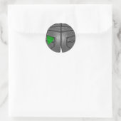 Green left Hanky Ronde Sticker (Tas)