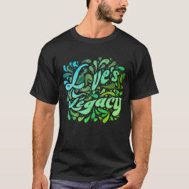 Green Legacy of Love: Floral T-shirt Design"