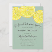 Green Lemons Bridal Brunch Uitnodiging (Voorkant)