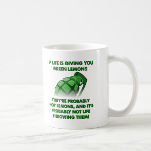 Green Lemons Funny Mug Koffiemok