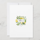 Green Lemony Honeymoon Douche Kaart (Achterkant)