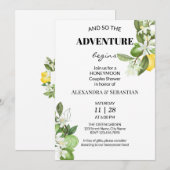 Green Lemony Honeymoon Douche Kaart (Voorkant / Achterkant)