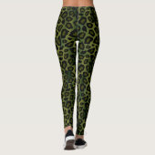 Green Leopard Animal Print Leggings (Achterkant)