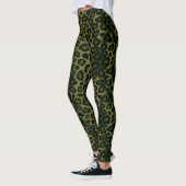 Green Leopard Animal Print Leggings (Links)