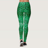 Green Leopard Print Leggings (Achterkant)