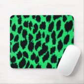 Green Leopard Print Muismat (Met muis)