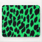 Green Leopard Print Muismat (Voorkant)