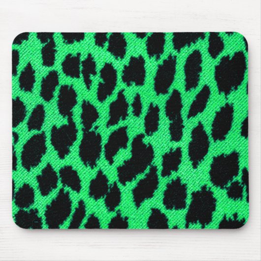 Green Leopard Print Muismat (Voorkant)