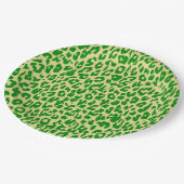 Green Leopard Print Skin Papieren Bordje (Gekanteld)